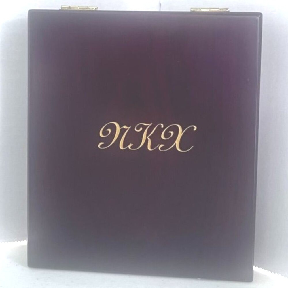 Velvet Lined Wooden Treasure Box‎ Jewelry Earrings Coins Crafters Monogrammed